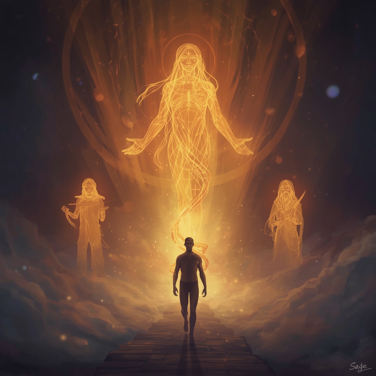 اصالت زنده: بیداری چهره‌های چهارگانه در سفر قهرمانی